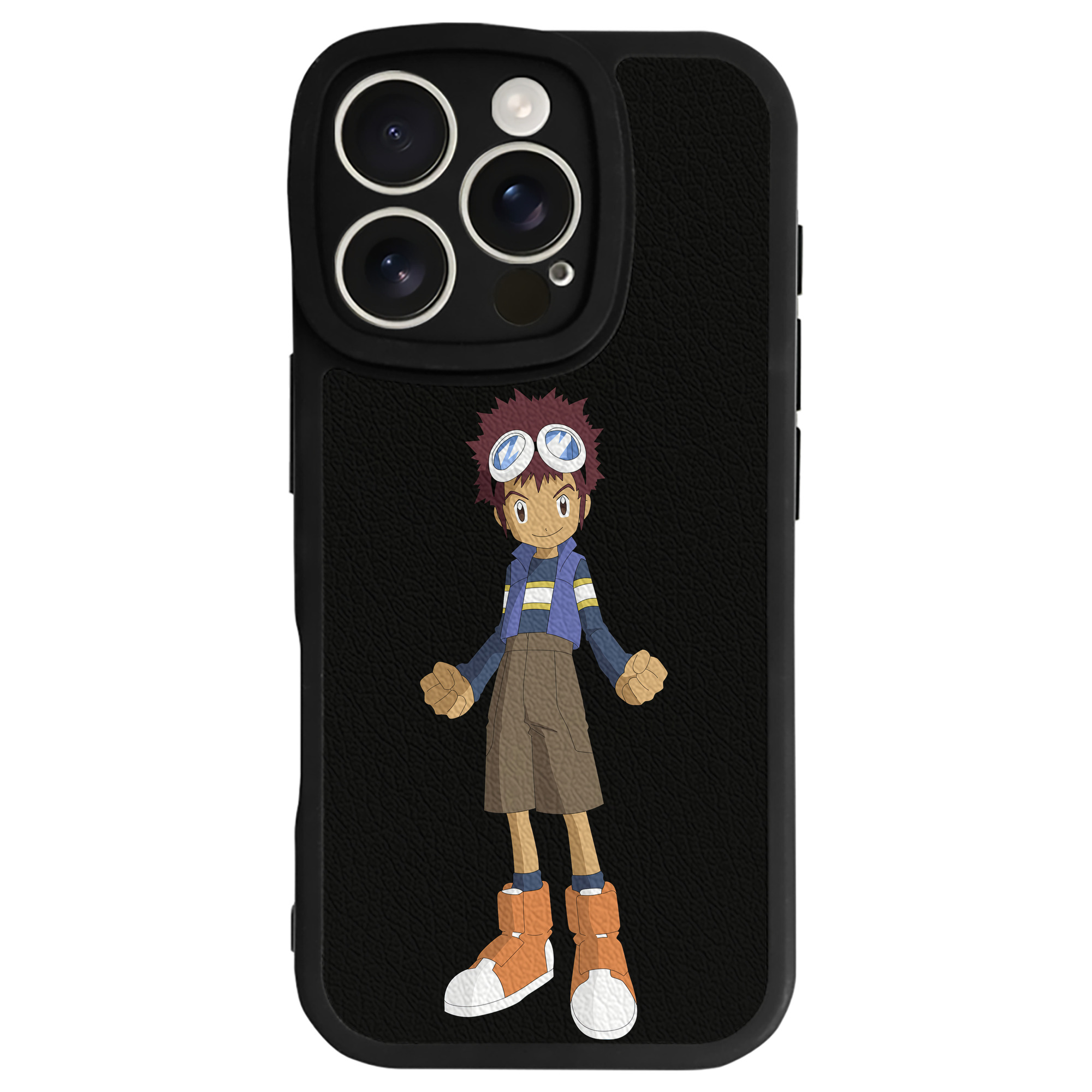 （画像用） Digimon デジタルモンスター/デジモン 【iPhone 16シリーズ対応】シリコンスマホケース（レザー調） 材質：シリコン